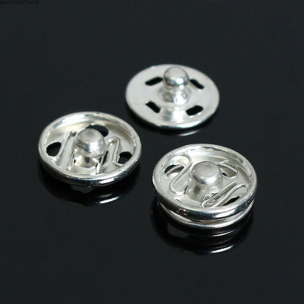 BACKSTAGEEET4FC3 50 คู่/เซ็ต Snap Buttons Diy Stainless Steel Stud Press Button