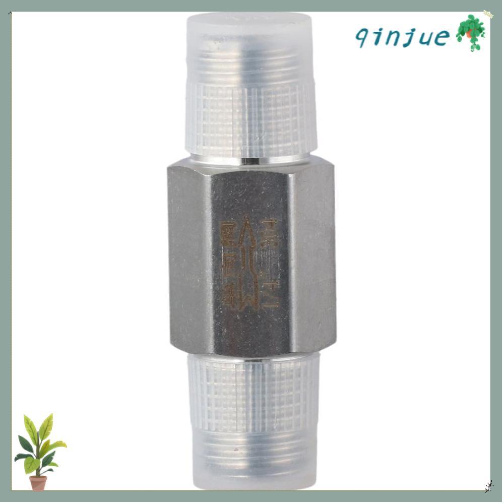 QINJUE วาล์วทางเดียว, 1/4 นิ้ว NPT ชายกับชายวาล์วตรวจสอบด้าย, ไม่กลับ 304 สแตนเลสเงินวาล์วไม่กลับน้ํ