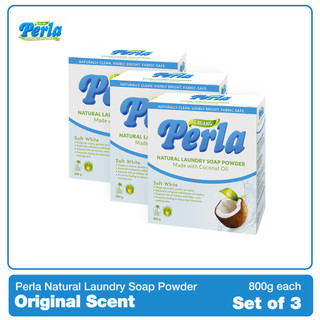 Perla Natural Laundry Soap Powder 800g Set of 3 Boxes