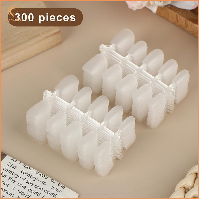 [KAN] Matte กดบนเล็บ 300 ชิ้นเคล็ดลับเล็บปลอมสําหรับ DIY ร้านทําเล็บคุณภาพระดับมืออาชีพสําหรับ Home Qui Extension Art Design FXH