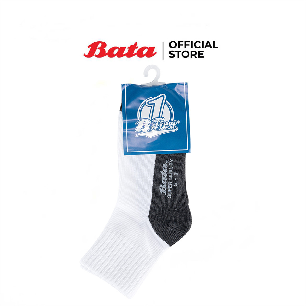 Bata บาจา B first ถุงเท้าเด็กนักเรียน ข้อสั้น สีขาว รหัส 9531267