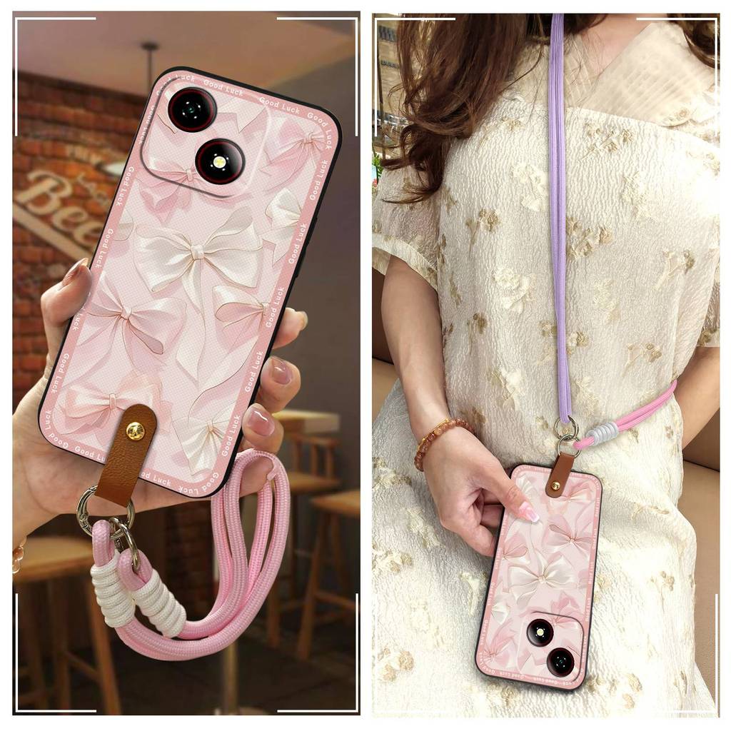เคสโทรศัพท์ซิลิโคนแนวทแยงสําหรับ ZTE Blade A35E ฝาหลังทนทานป้องกันฝุ่นน่ารัก Graffiti ออกแบบแฟชั่น S
