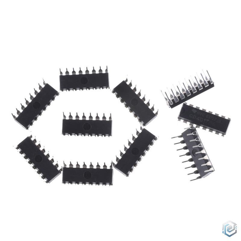 10ชิ้น CD4017BE 4017ทศวรรษ CD4017 Counter divider COD