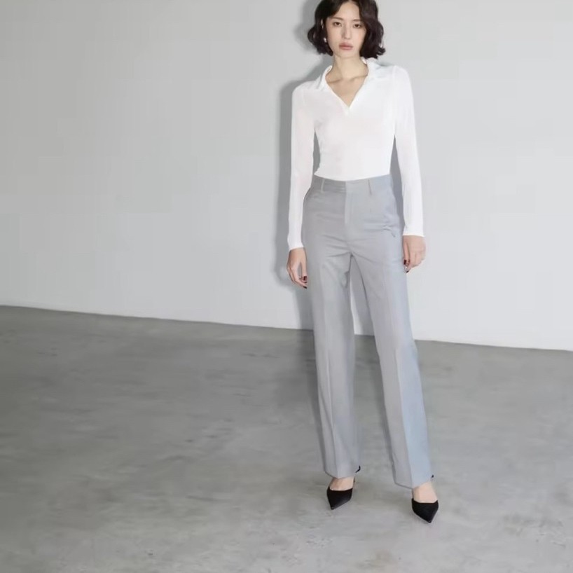 AIMER - Classic Long Sleeve Polo เสื้อโปโล