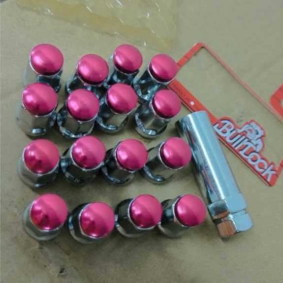 Bulllock Racing TYRE LUG NUT 16 ชิ้นสีแดง