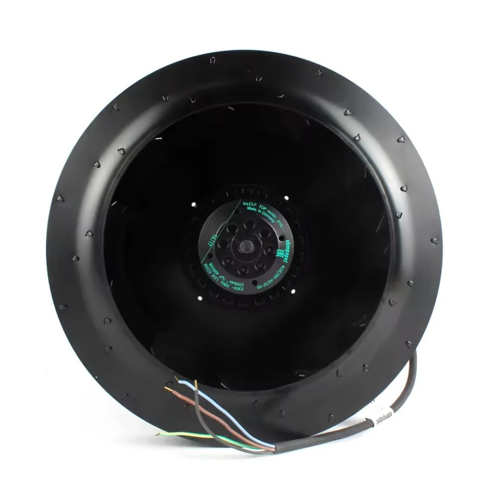 ยี่ห้อใหม่ยี่ห้อใหม่เยอรมันแรงเหวี่ยงพัดลมระบายความร้อนR2E280-AE52-XX AC230V 225W 2700rpm 0.51A 225m