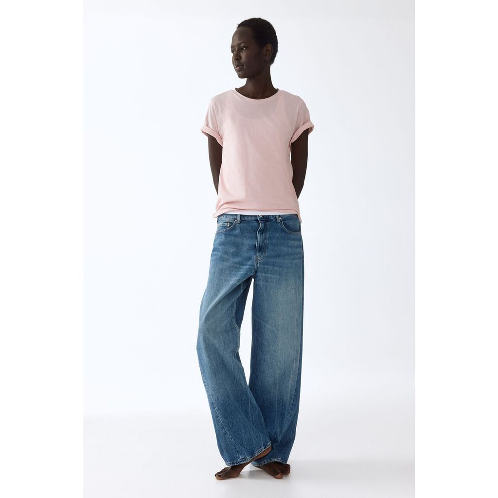 H&M(เอชแอนด์เอ็ม) เสื้อยืดคอตตอน Women Cotton T-shirt 1270848_7