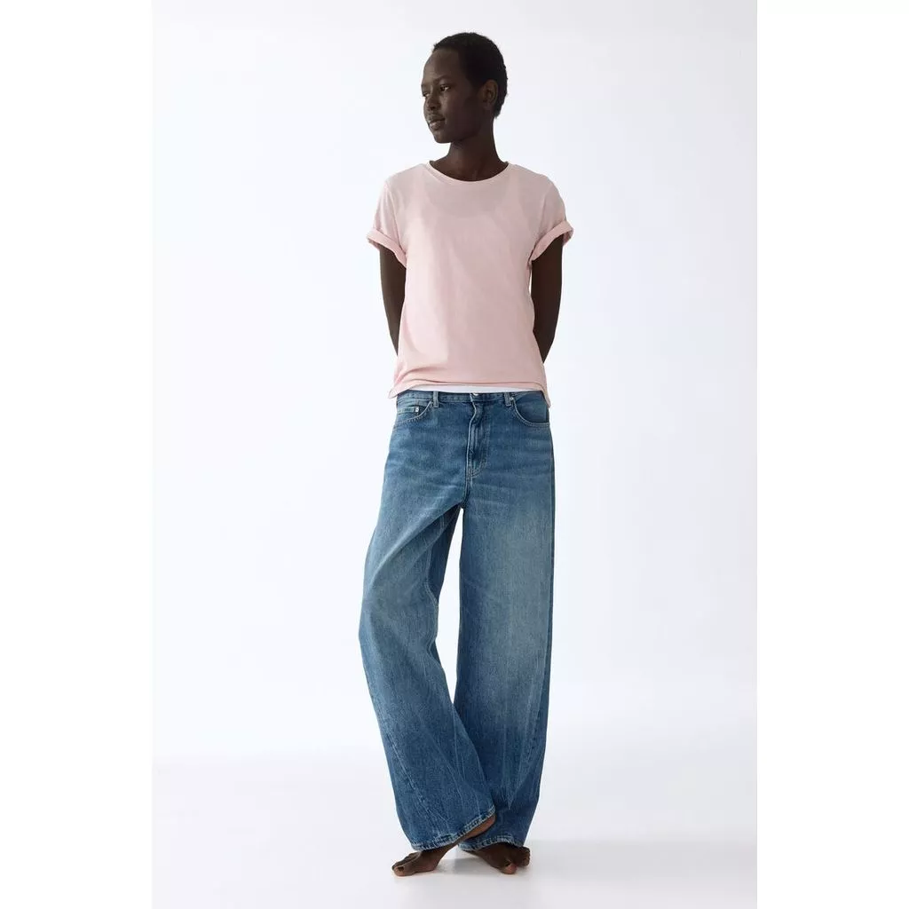 H&M(เอชแอนด์เอ็ม) เสื้อยืดคอตตอน Women Cotton T-shirt 1270848_7