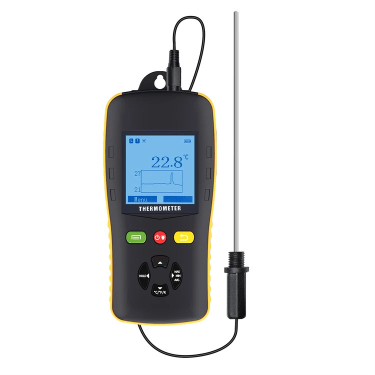 คุณภาพสูง Tzone PTD601 อุณหภูมิข้อมูลดิจิตอล Logger เครื่องวัดอุณหภูมิอุตสาหกรรม Thermocouple เครื่อ