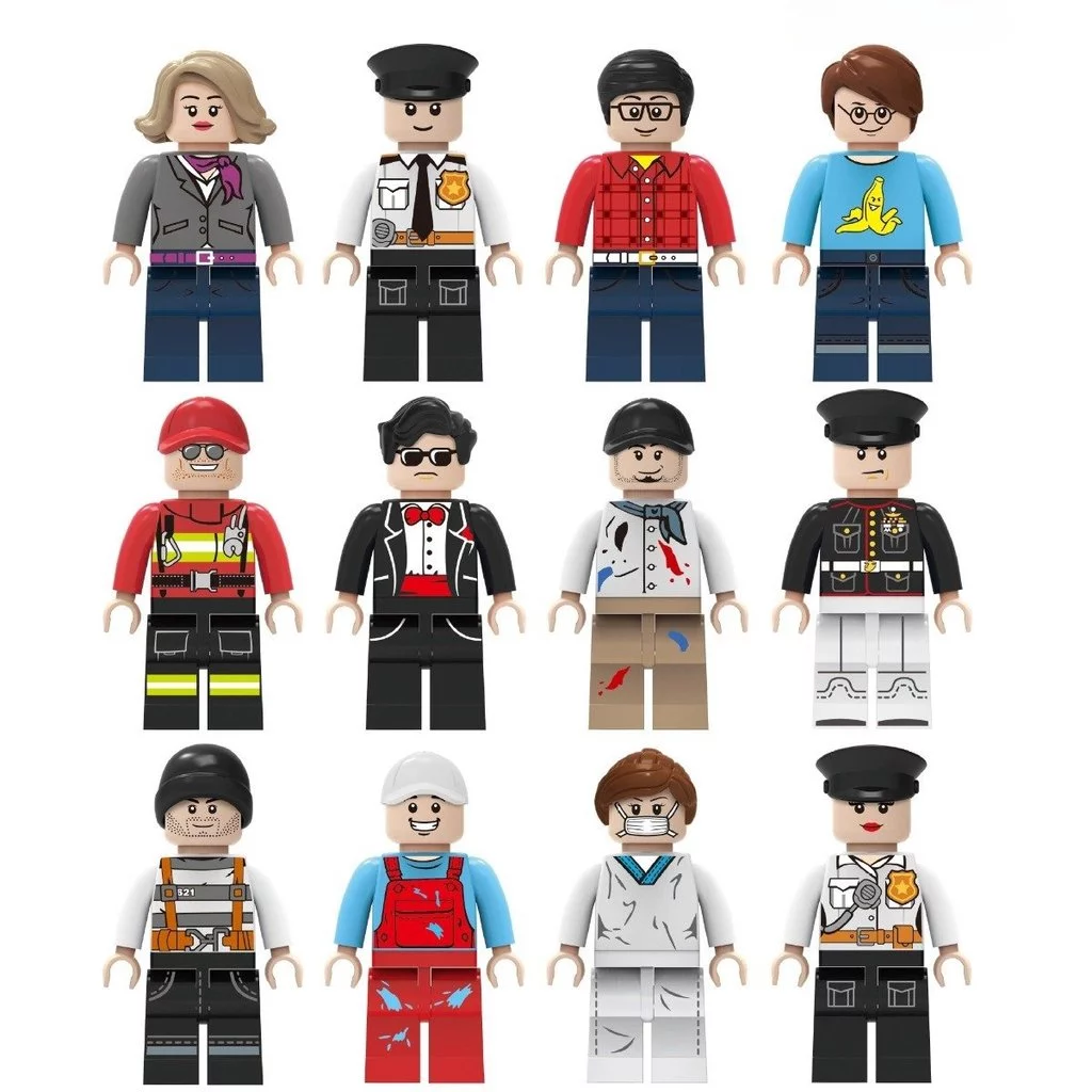 Action Figures มินิฟิกเกอร์พอดีแบบกําหนดเอง ของเล่นเปลี่ยนได้สําหรับบล็อกตัวต่อสากล