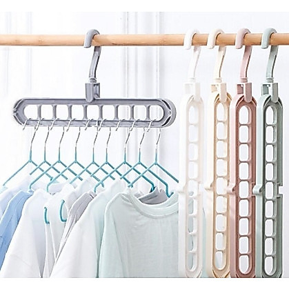 [ ส่งในไทย ] ตะขอ ที่แขวนของ  ที่แขวนในห้องครัว  ไม้แขวน แบบ9ช่อง