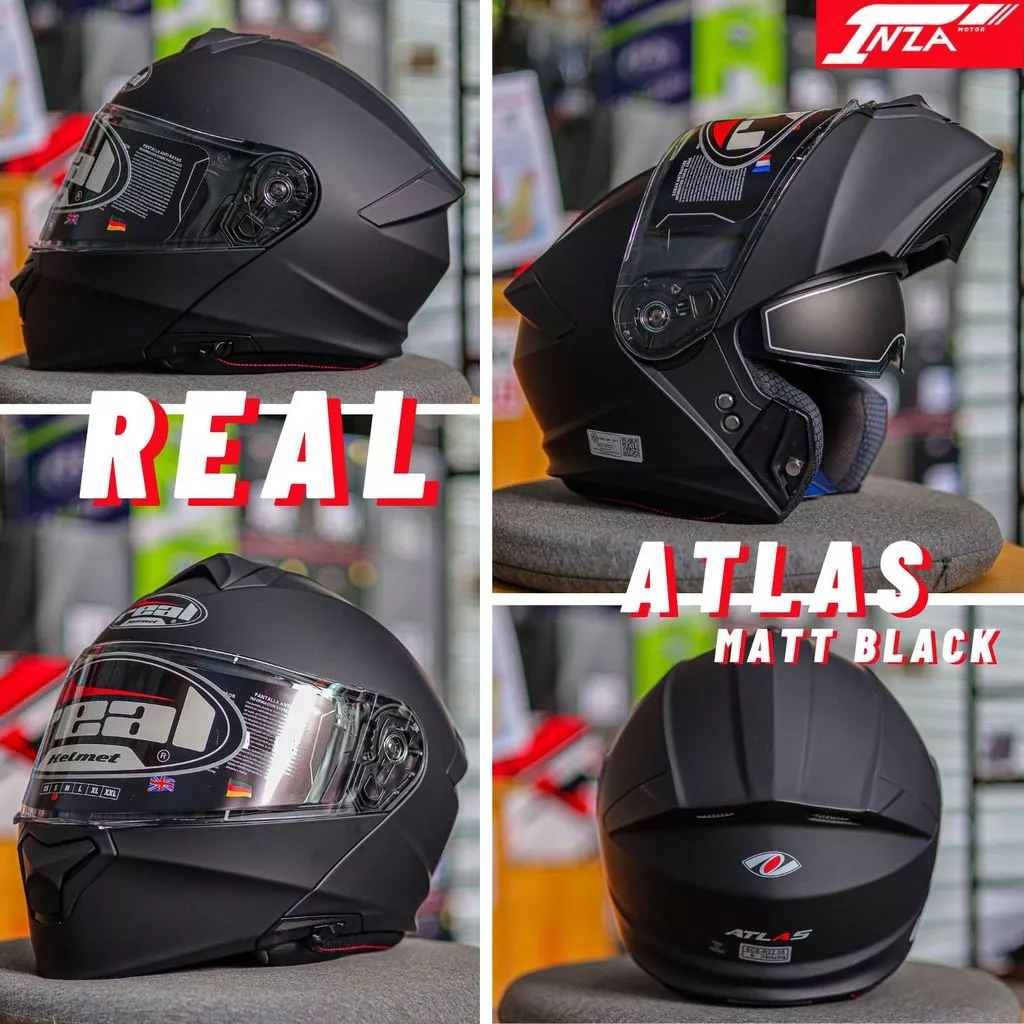 หมวกกันน็อคเปิดคาง REAL HELMETS ATLAS แว่นด้านใน 2 ชั้น สปอร์ตทัวร์ริ่ง ปี2026 ใหม่ล่าสุด thumbnail 3