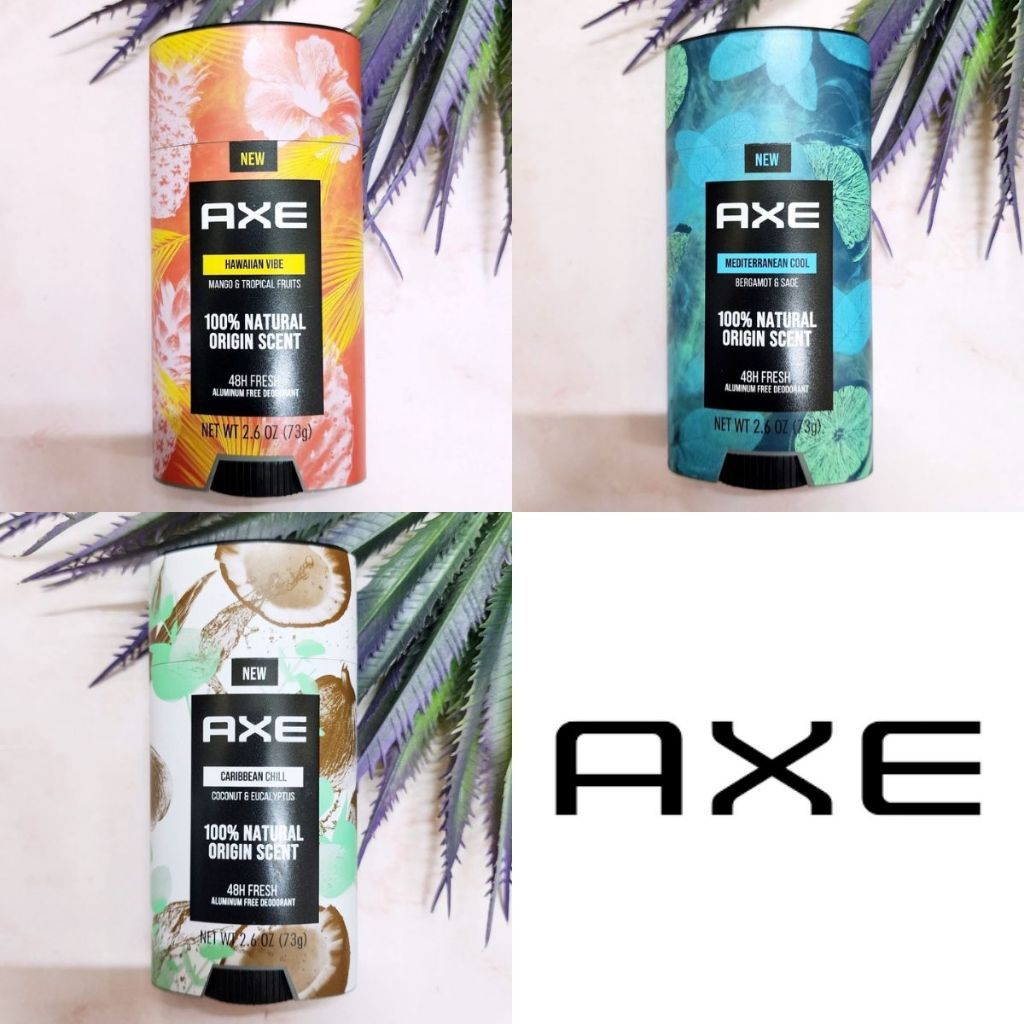 [AXE®] Deodorant Stick 100% Natural Origin Scent 73 g ผลิตภัณฑ์ระงับกลิ่นกาย โรลออนสติ๊ก สำหรับผู้ชา