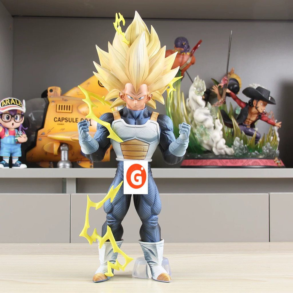 34 ซม.Dragon Ball Z Ssj3 Vegeta รูปเปลี่ยนแขน Super Saiyan 3 Vegeta Pvc Action Figure