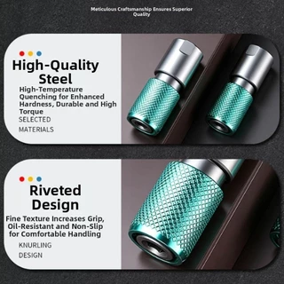 MUNDAUN อะแดปเตอร์หัวจับสว่าน, อะแดปเตอร์เครื่องบดมุมเปลี่ยนอย่างรวดเร็ว Hex Shank, หัวแปลงเครื่องมือล็อคอย่างรวดเร็วกันลื่น