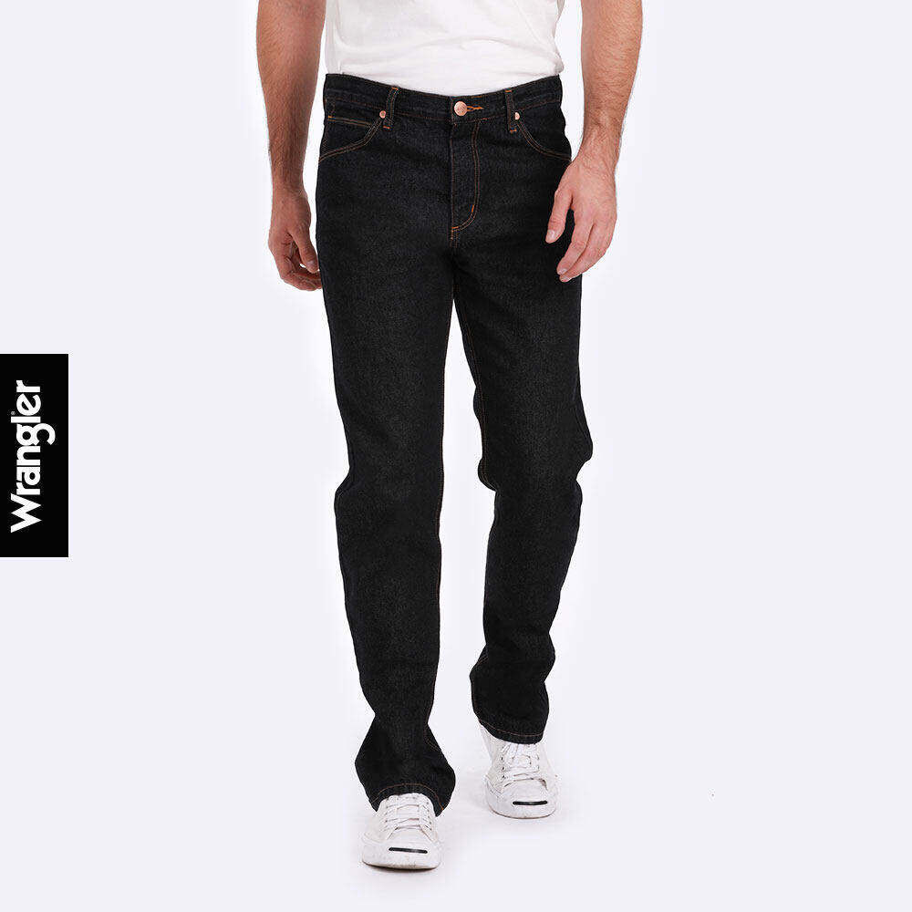 WRANGLER กางเกงยีนส์ผู้ชาย เอวกลาง ทรงตรง ทรง MWZ รุ่น WR SC23MMWZC02 สีดำ