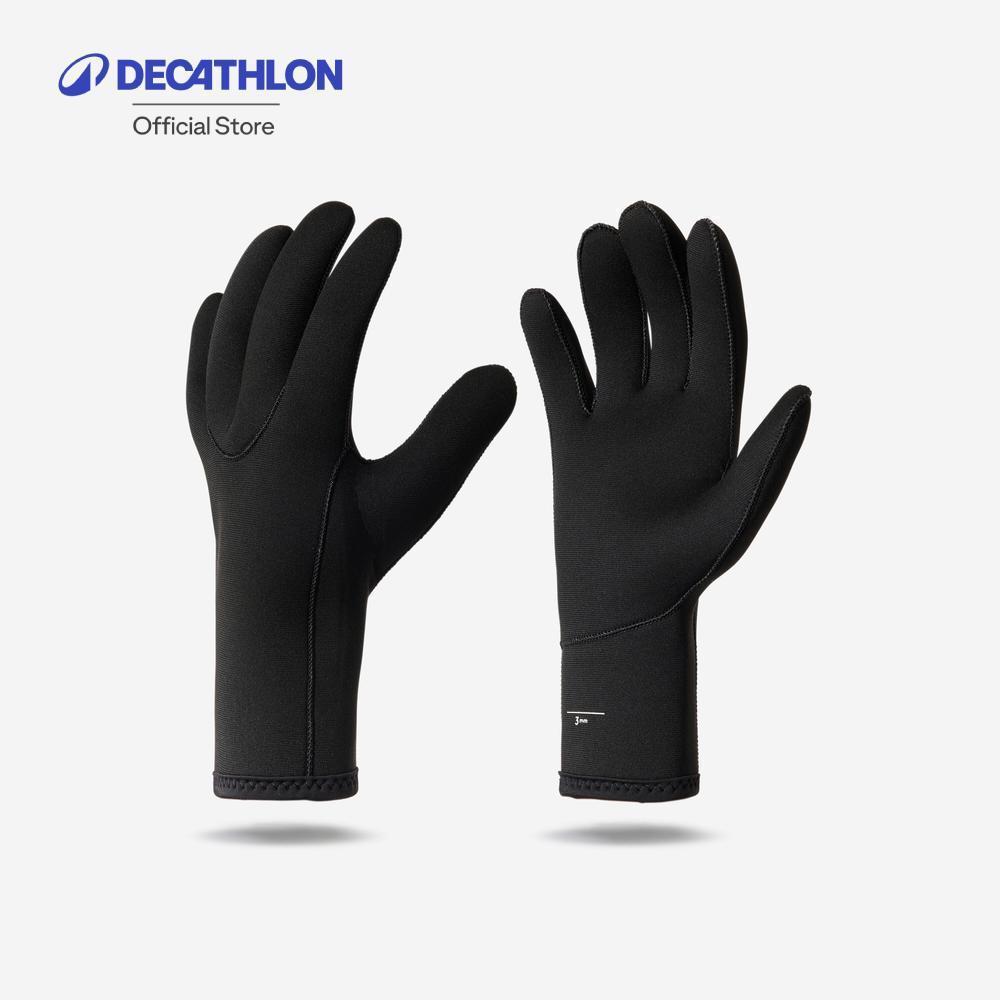 Decathlon Diving Gloves 3Mm Neoprene Basic ถุงมือดำน้ำนีโอพรีนหนา 3 มิลลิเมตร รุ่น Essential Basic