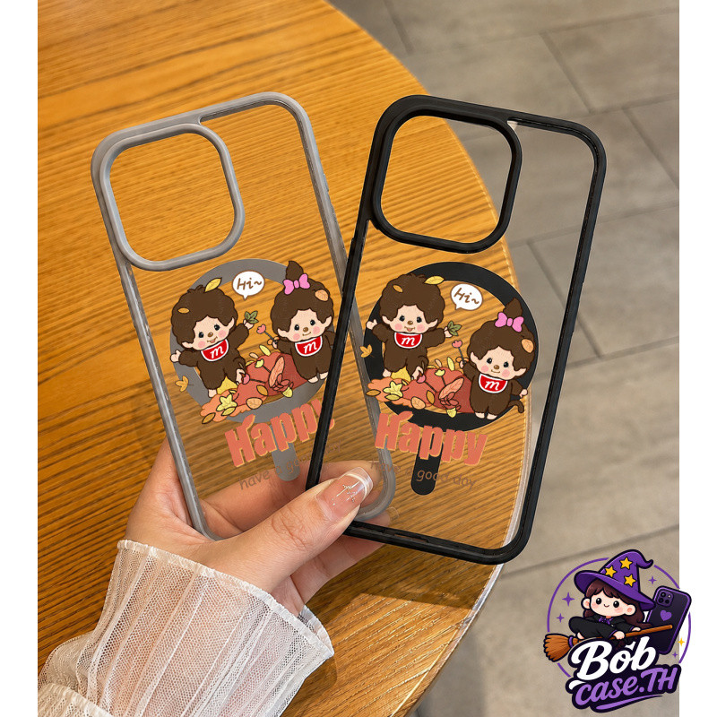 Monchhichi-เคสแม่เหล็กกันกระแทก iPhone Samsung 17/16/15/14/13/12/11 Pro Max Plus A06/A16/A15 5G/S24 