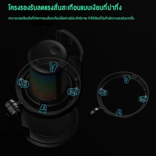 NEODIGI Condenser Gaming Microphone RGB Light ไมค์คอมพิวเตอร์ USB เสียงใส ไร้เสียงรบกวน สําหรับ สตรีมมิ่ง บันทึกเสียง