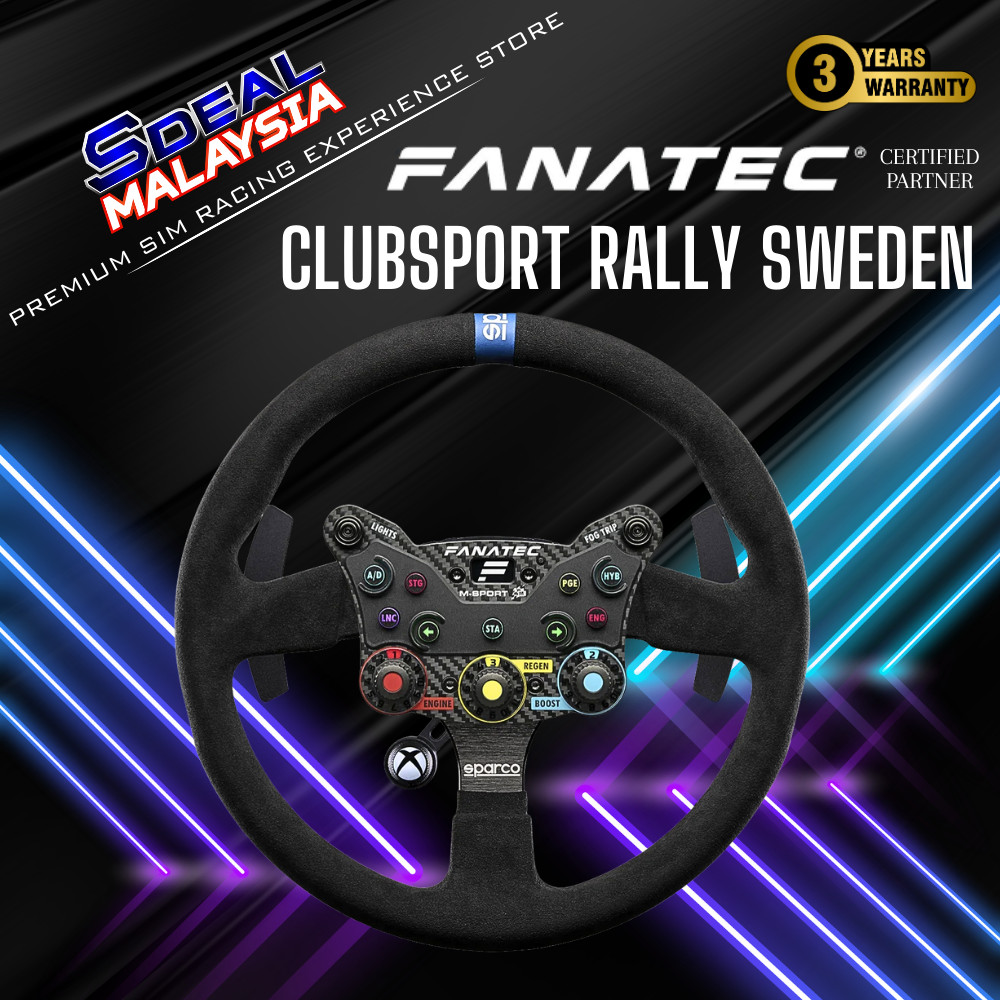 FANATEC PODIUM STEERING WHEEL MONTE CARLO RALLY (SPARCO + PODIUM HUB + MONTE HUB)