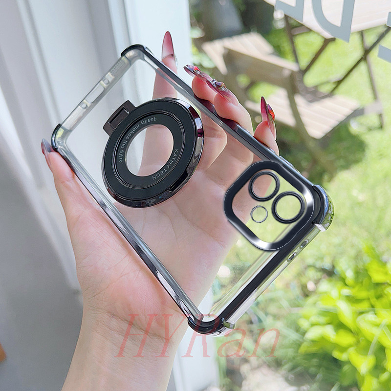 เคส Samsung A07 5G ถุงลมนิรภัยสี่มุมป้องกันการตก เคสโทรศัพท์แบบใสพร้อมขายึด CDSJ