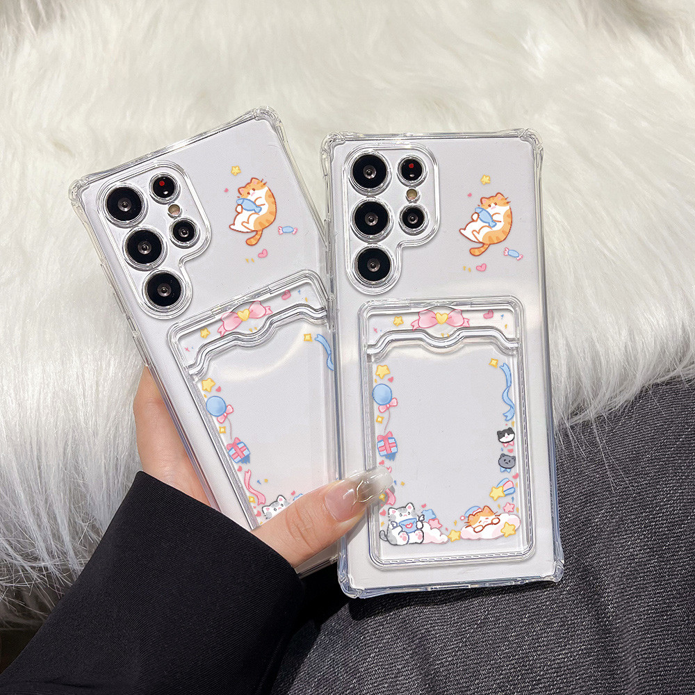 ใส่บัตร เคสมือถือ For Samsung A56 A55 S24 Ultra A06 A07 A37 A36 A05S A16 A17 A23 A54 A15 A35 A53 A52 A57 S25 S26 Ultra