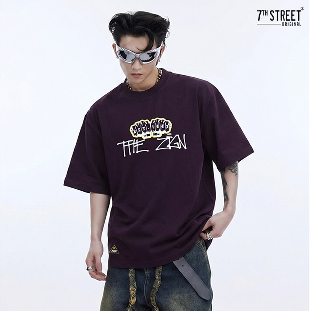 7ᵗʰ Street Oversize90s Cotton100% Com(No.20) ทรงคอฟิต ผ้านุ่ม เบา ใส่สบายที่สามารถสวมใส่ได้ทุกวัน รุ่น O-SIG