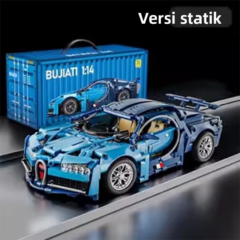 เข้ากันได้กับ Lego Bugatti Veyron รถสปอร์ตบล็อกตัวต่อประกอบของเล่นเพื่อการศึกษารถแข่งของเล่นเด็กผู้ช