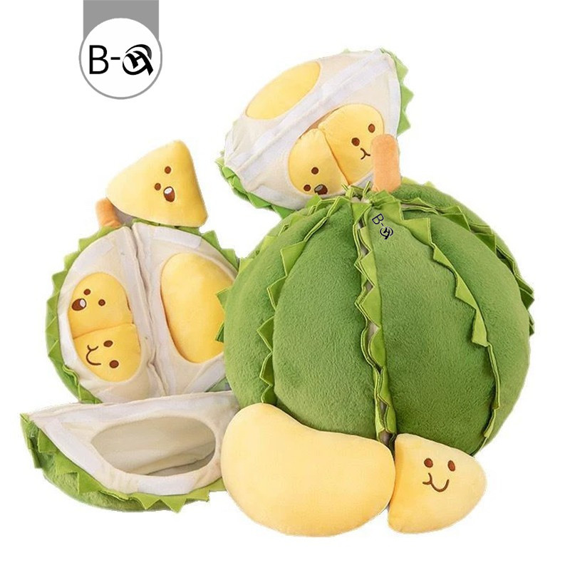 BHQ ตุ๊กตาทุเรียน ที่ถอดออกได้ทุเรียน 30CM ของเล่นตุ๊กตา ของเล่นเด็ก ของขวัญ
