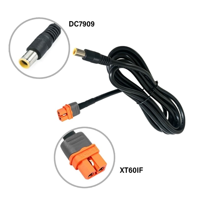 Xiangbao Quick Connecting XT60IF Female to DC7909 Male Cable Power Line สําหรับชาร์จ