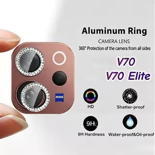 ฟิล์มกล้อง เพชร For VIVO V70 V70FE V70E LITE V29 V27 V27Pro Y100 Y04 Y04S ฟิล์มกันรอย ดีไซน์เพชร ฟิล์มเลนส์กล้องโลหะ
