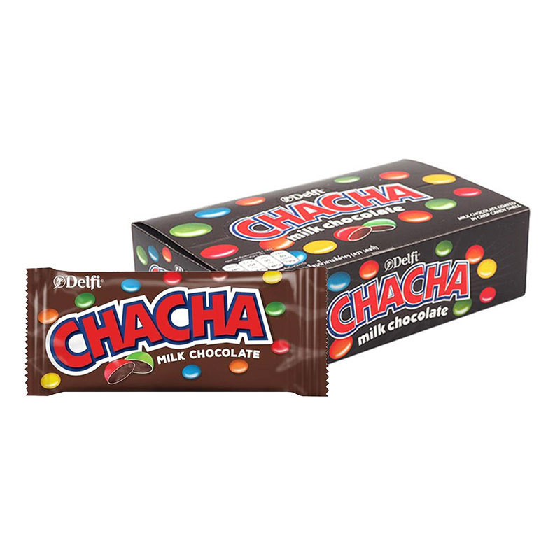เดลฟี่ ช็อกโกแลตชาช่า 13 ก. x 12 (DELFI Chocolate Chacha 13 g x 12) โปโลแมน POLOMAN
