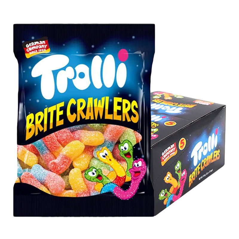 ทรอลลี่ กัมมี่ บริตครอเลอร์ 14กรัม x12ซอง TROLLI เยลลี่ตัวหนอนเปรี้ยว ขนมกัมมี่เคี้ยวหนึบ แพ็คสุดคุ้ม