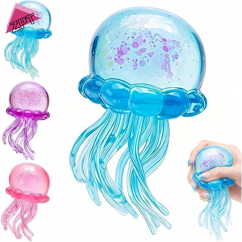 [ZPT] Nee Doh Jelly Hops Octopus Fidget ของเล่นนุ่มกันน้ําบีบของเล่นความเครียดบรรเทาสําหรับการเดินทางและบ้าน TH