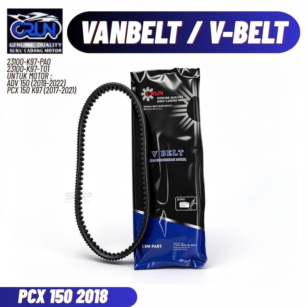 23100-K97-T01 CRUN Vanbelt Honda ADV 150 PCX 150 K97 23100K97PA0 Vanbel