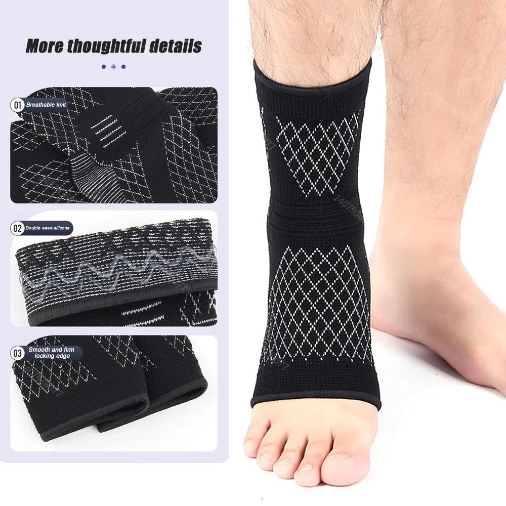 1 ชิ้น Achilles Tendon Support Brace, Plantar Fasciitis ถุงเท้า, Ankle Compression Sleeve สําหรับวิ่