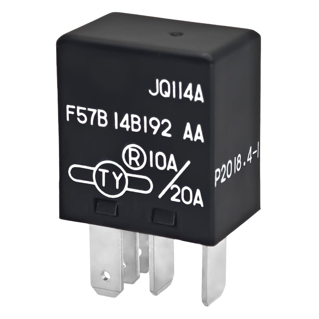 รีเลย์ F57B14B192AA (แพ็ค 1 ชิ้น), 10A/20A 12VDC 5Pins รีเลย์ยานยนต์ F57B 14B192 AA - เปลี่ยน OEM, เ