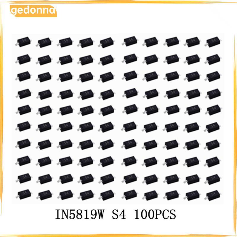 [gedonna] 100 ชิ้น 1N5819W S4 SMD ไดโอดเปลี่ยน SOD 123 พร้อมการสูญเสียพลังงานต่ํา
