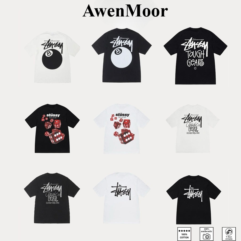 จัดส่งทันที!! เสื้อยืดคอกลมผู้ชายแบรนด์สตรีทพิมพ์ลาย ฤดูร้อน ทรงหลวมใส่ง่ายระบายอากาศได้ ขนาด S~3XL