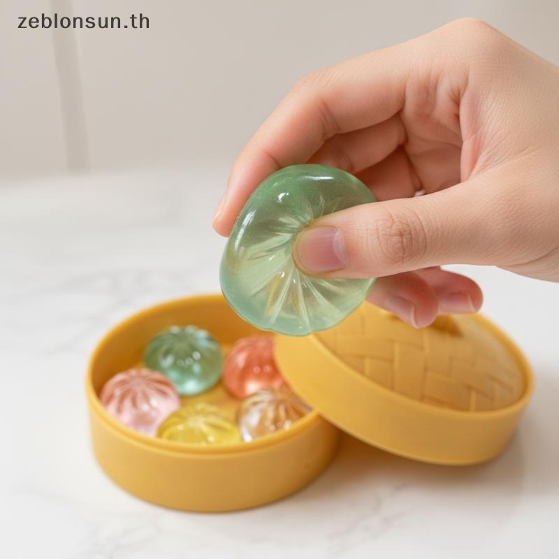 # zeblonsun # 5 ชิ้น Mini Dumplings ของเล่นบรรเทาความเครียด Soft Squeezable Set สําหรับเวลาที่สงบสุข