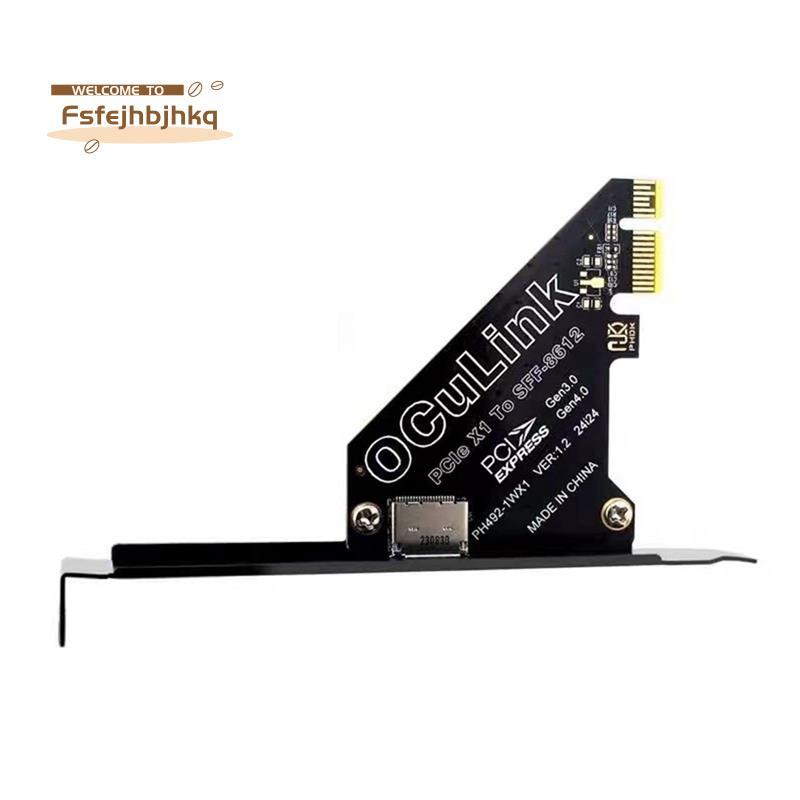 [fsfejhbjhkq]PCIe 4.0 X1 ถึง Oculink SFF8611/8612 การ์ดขยายถึง SFF-8639 U.2 SSD สําหรับกราฟิกการ์ดภา