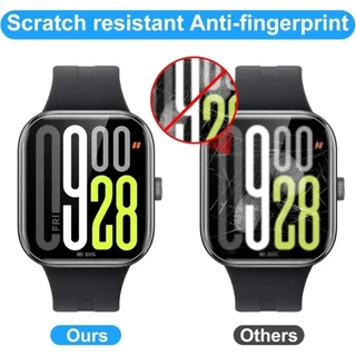3PCS Clear Screen Protector สําหรับ Redmi Watch 6 5 Active Lite Full Cover HD Hydrogel ฟิล์มสําหรับ Redmi Watch 5 4 3 Lite Active โค้งสีดําขอบฟิล์มแก้วนุ่ม