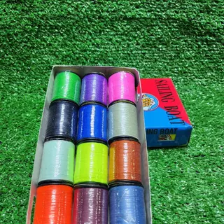 ด้าย Spun 100% ตราเรือใบ - ด้ายคุณภาพสูงยกกล่อง12หลอด