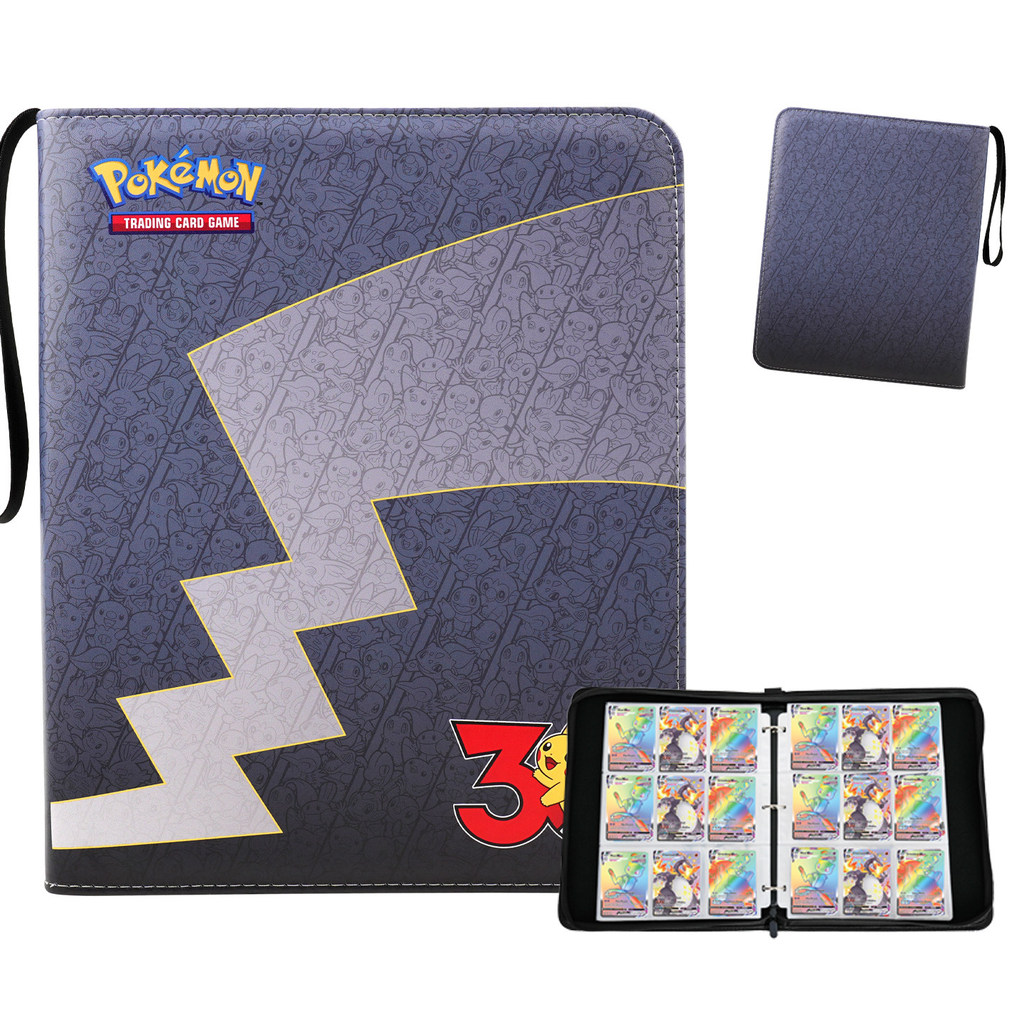 PTCG Pokémon 30th Anniversary Card Storage Book 25th Card Book Nine Grid Zipper Pokémon Card Collect