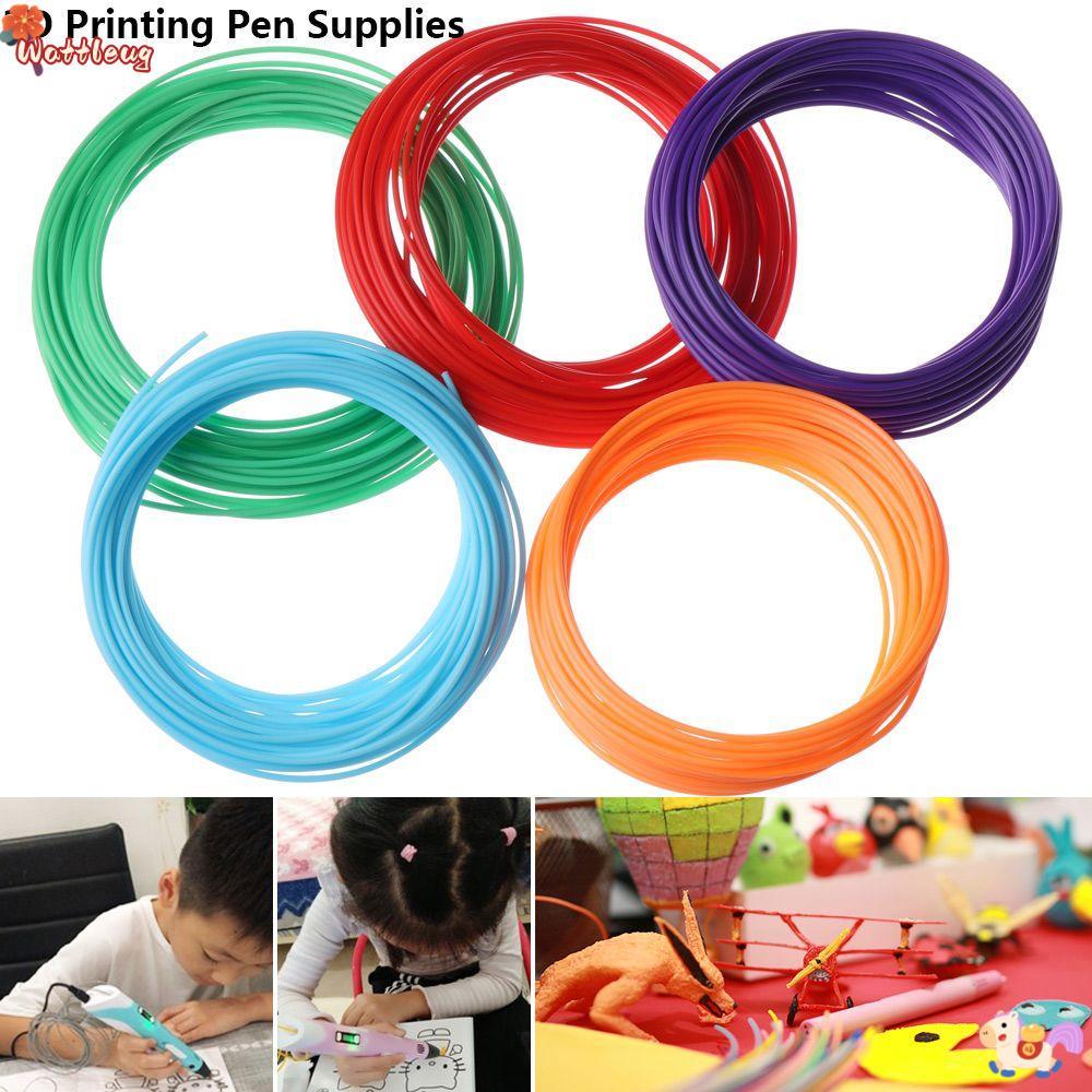 WATTLEUG 5/10 เมตร PLA Filaments ไม่มีมลภาวะ Creative Arts Crafting Arts เครื่องดนตรีหลายสี
