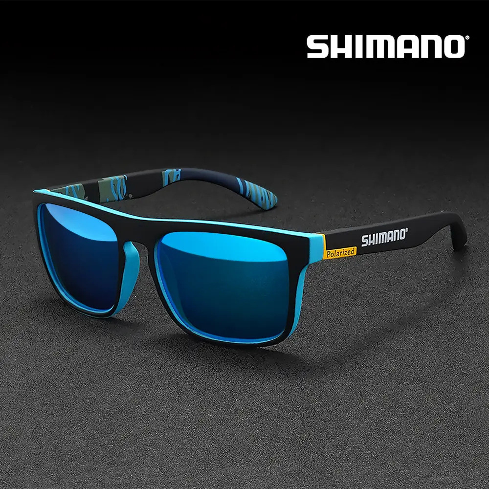 SHIMANO แว่นตากันแดดตกปลาโพลาไรซ์ยี่ห้อ ชิมาโน่ แฟชั่นแว่นตากันแดด ยูวี400 สําหรับผู้ชายและผู้หญิงเห