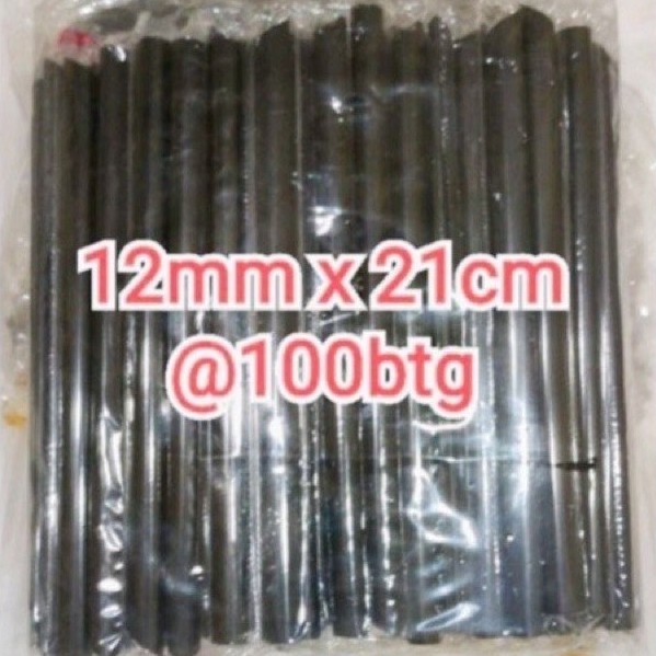 หลอดฟอง boba สีดําปราศจากเชื้อ (SN168)