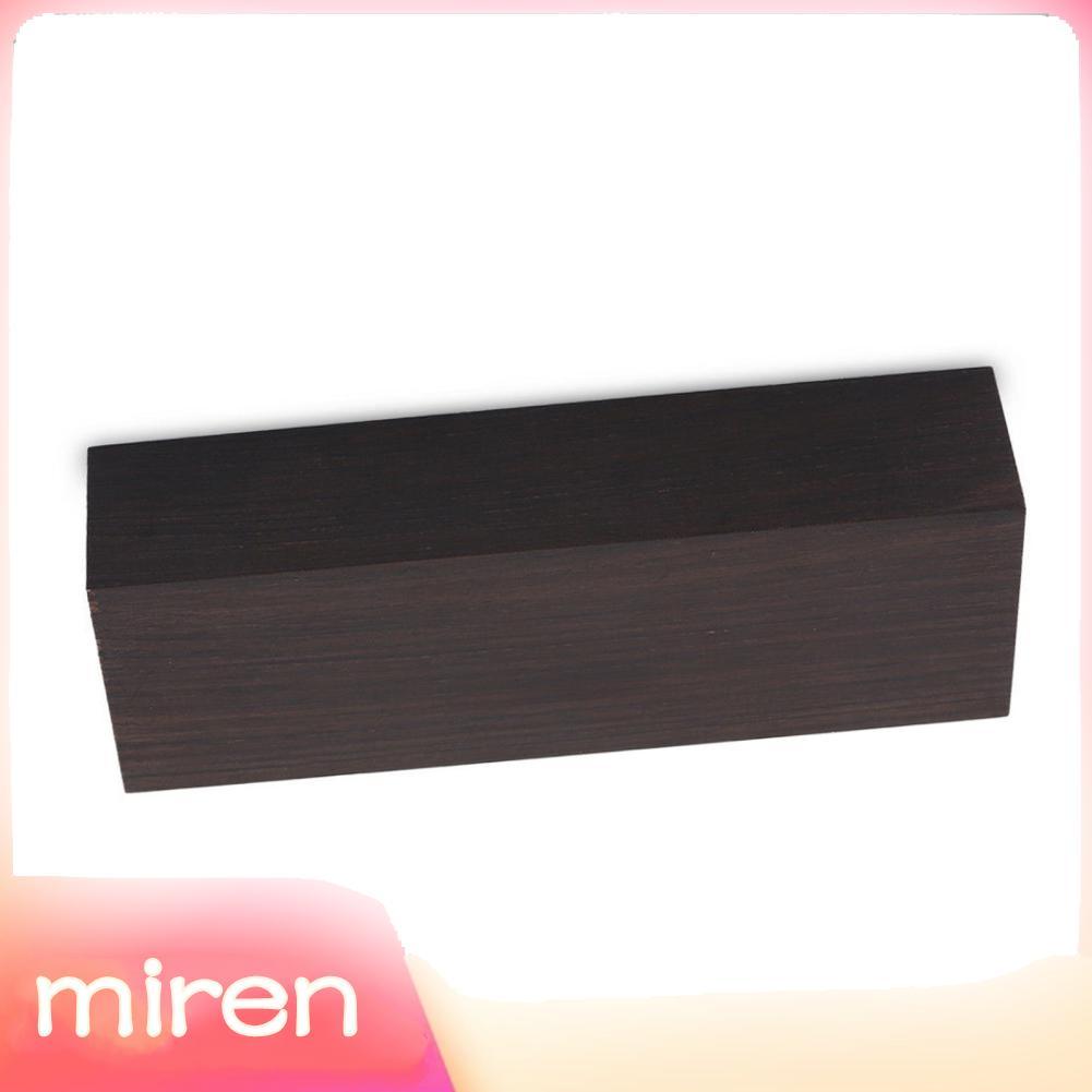 Miren-th Miren-th Pomya สีดำ Ebony ไม้ไม้เปล่าไม้จับแผ่น 12x4x2.5 ซม.เรียบ DIY วัสดุสำหรับเครื่องดนตรีเครื่องมือ