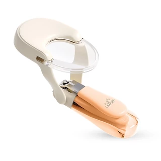 Saker กรรไกรตัดเล็บเด็ก พร้อมไฟ LED และเลนส์ขยาย 1.5 เท่า Half Glass ตัดแม่นยำ ปลอดภัยสำหรับทารก