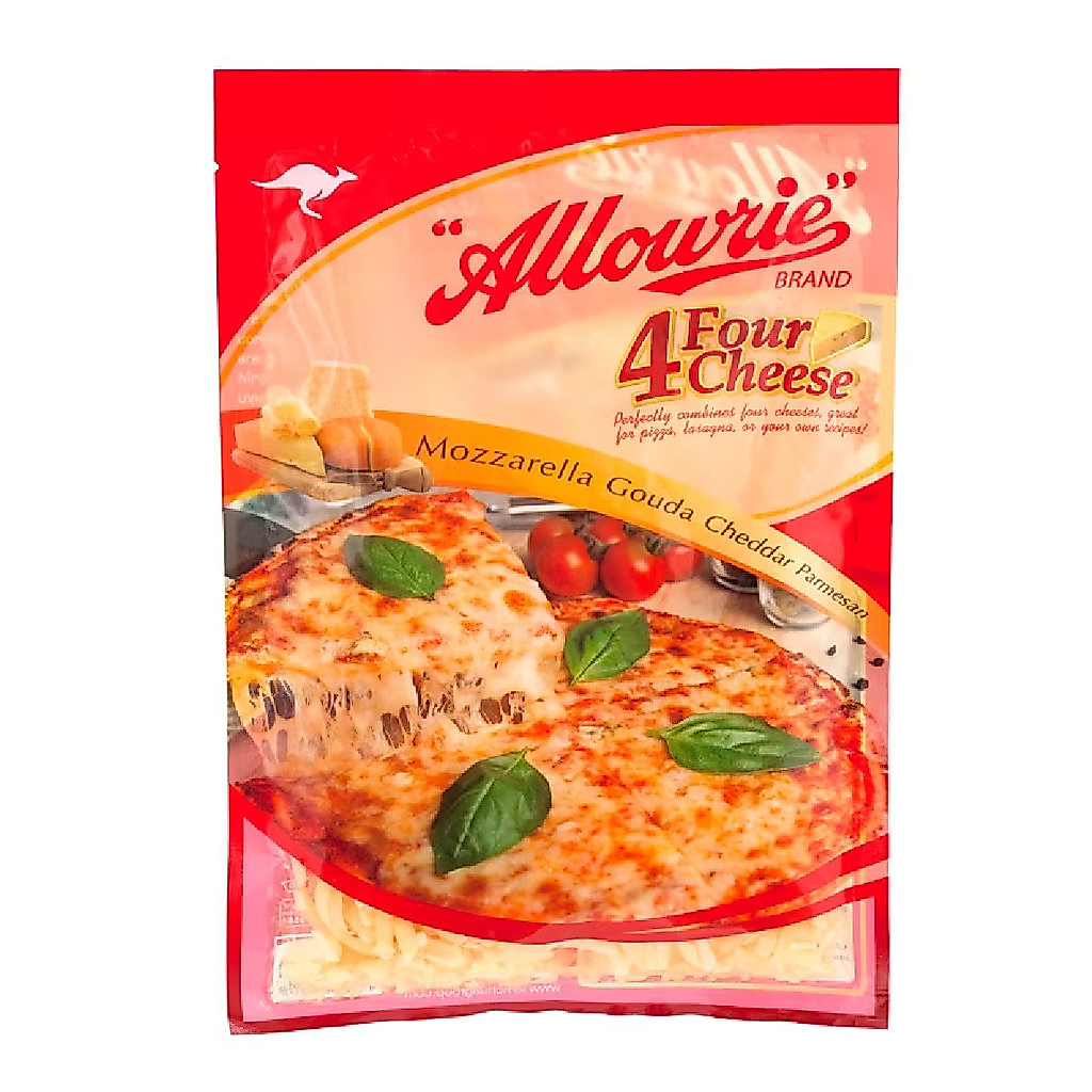 [8850332313178] Allowrie Shredded Four Cheese Mix 150g